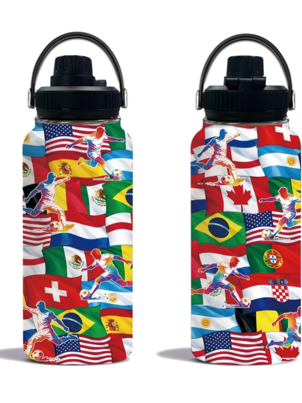 32 Oz World Cup 2026 Water Bottle, Soccer Football Gift, Insulated Coffee Cup